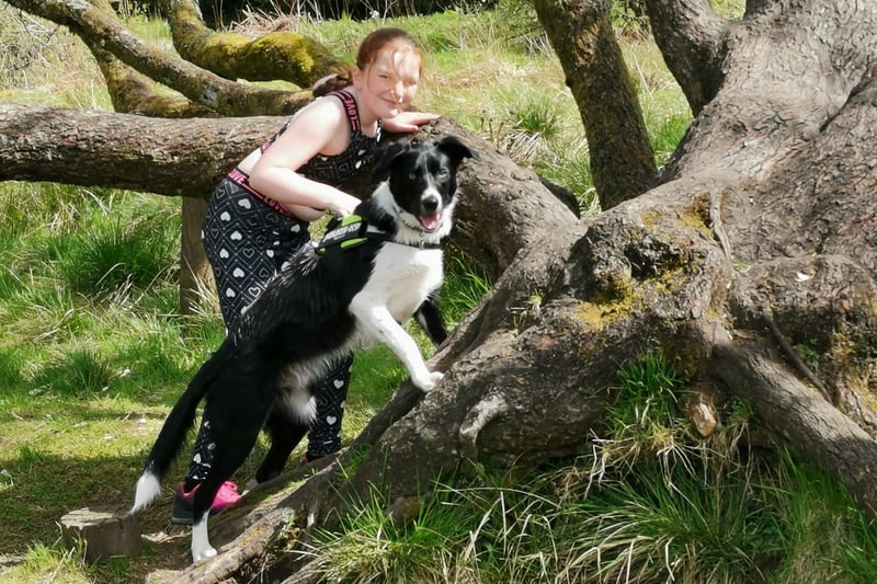 Kirsty Gillespie was enjoying fresh air and the outdoors in the Carron Valley.