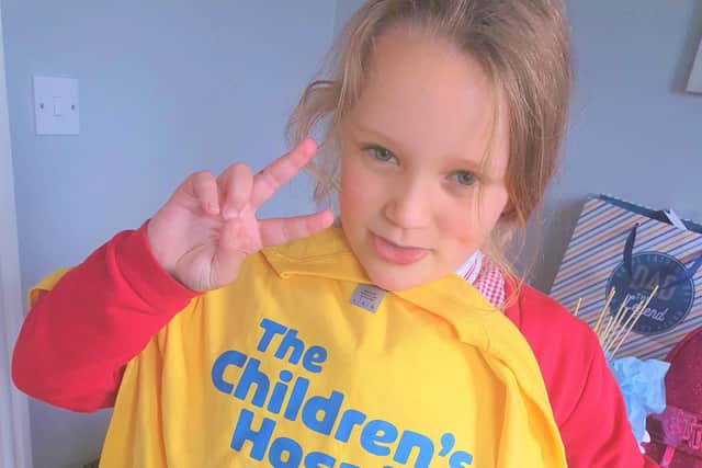 Imogen Fletcher has raised more than £800 for Sheffield Children's Hospital