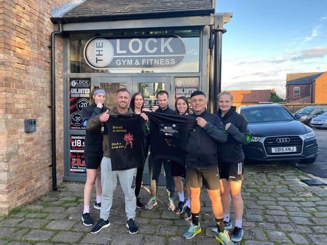 Pictured at The Lock Gym are: Chris boyle, Darren Cooper, Elle coulson, Hollie towl, Nicola hopewell, Ben gore and Emma coulson.