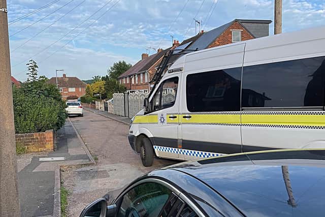 Police carried out two search warrants on Edinburgh Walk.