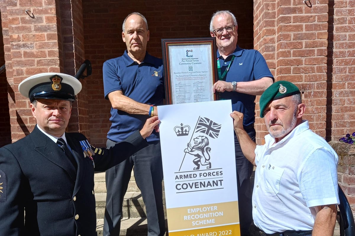 Bassetlaw District Council has received an Armed Forces ERS Gold Award 