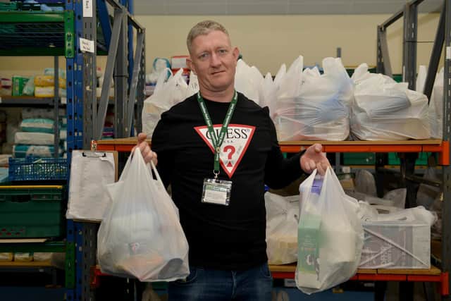 Pictured is head of warehouse, Darren Lyons.