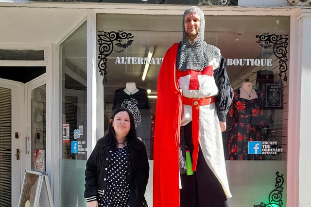 The St George's knight visited Escape The Ordinary. The next event is on Saturday 18th May, when there will be a circus skills workshop