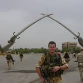 Holistic well-being coach, John Watson Allison, while stationed in Iraq with the Army.