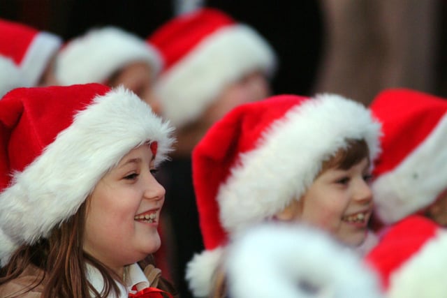 Norbridge School took part in singing Christmas carols in 2008 at the hospital light switch-on