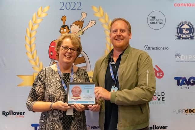 Sundown Adventureland's managing director Gaynor Corr, and director Shaun Malvern, accepted the bronze award on September 22.