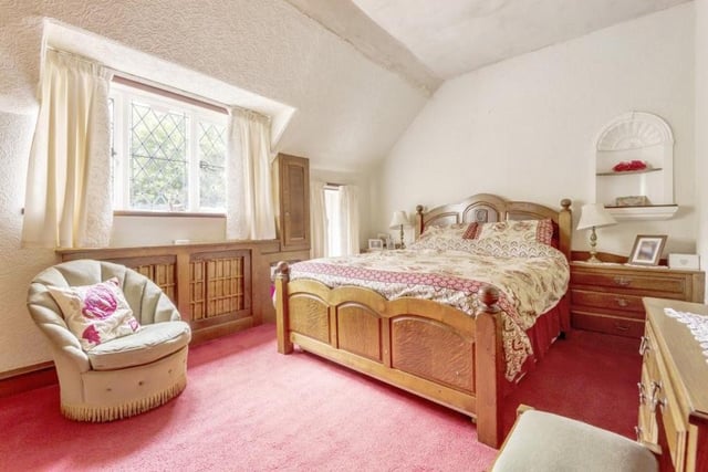 As we move upstairs, here is the first of the four bedrooms at the £750,000 cottage.