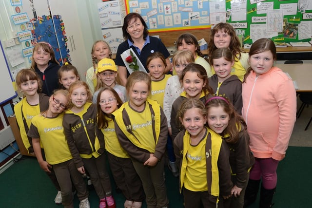 Lesley Reynolds from the 2nd Worksop Priory Brownies was nominated for a Guardian Rose by Mandy Cooper in 2013