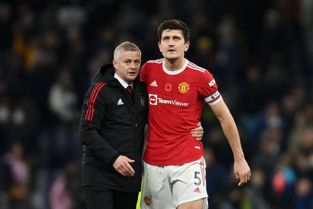 Dropped from the first team but still on the bench, Maguire has wracked up almost 170 appearances for United by the time the 2024/25 season starts.

(Photo by Mike Hewitt/Getty Images)
