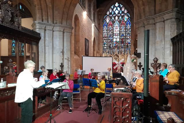 U3A Recorder Consort performed at St Swithun's on the day.