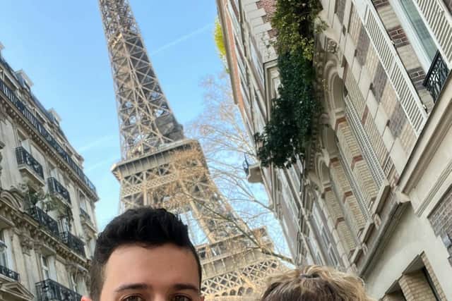 Jenna Carr and Joao Paias pictured in Paris.