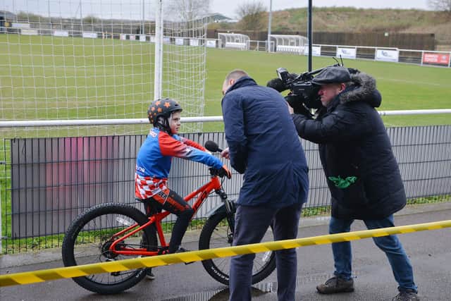 Oliver is interviewed for ITV news