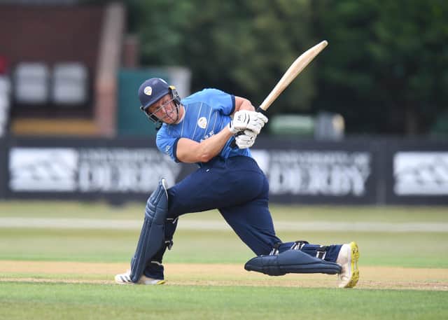 Tom Wood's century was enough to give Derbyshire victory. (Photo by Tony Marshall/Getty Images)