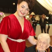 World War Two veteran Donald Rose with singer Lily Taylor-Ward at the annual Festival of Remembrance organised by the Worksop Branch of the Royal British Legion