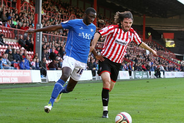 Defender Mendy scored twice in 34 games for Spireites in 2011-12 before seeing out his career in Germany.