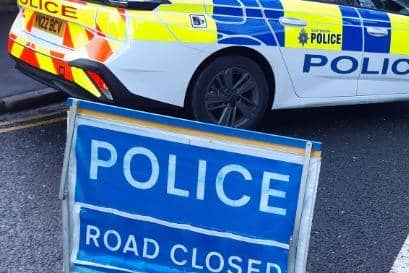 A pedestrian has died after he was involved in a collision with a car on Swinston Hill Road, Dinnington on Friday. He was taken to hospital by ambulance but died on Tuesday. File picture shows a police road closure after a road traffic collision