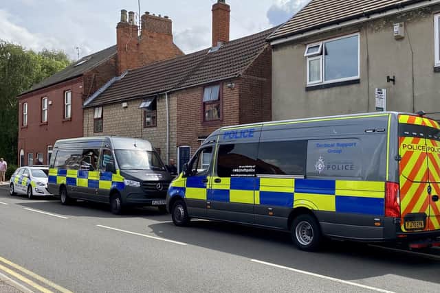 A number of police vans have been on Potter Street and Watson Road after the body of an 85-year old man was found on Sunday morning near Worksop.