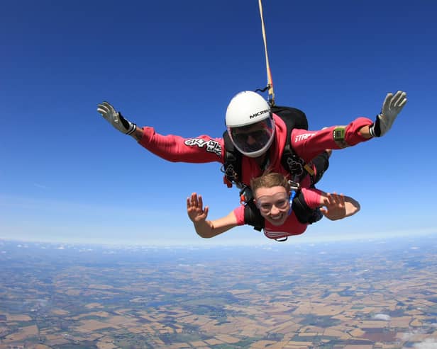 Lauren Emmens jumped from 14,000 feet for charity