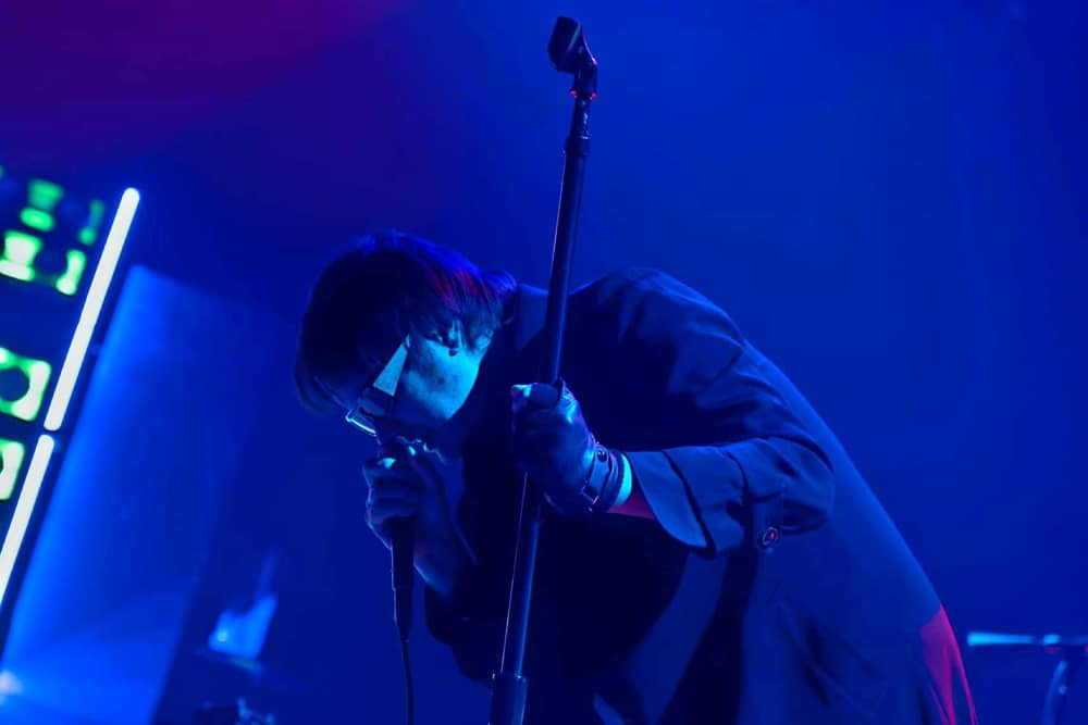 The Strokes' Julian Casablancas - before a sour end to the night's proceedings. (Photo: Luc Burke-Lejeune).