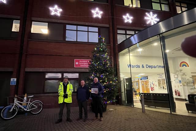 The lights are part of an annual campaign to raise money for DBTH's charity