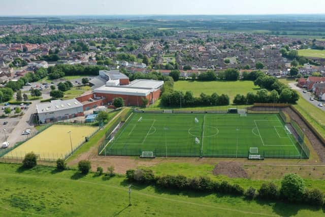 The 3G pitch at the Go! Active leisure facility in Clowne