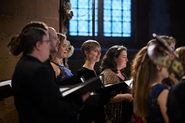 Members of Festival Voices are pictured in action. (Photo credit: Joe Briggs-Price)