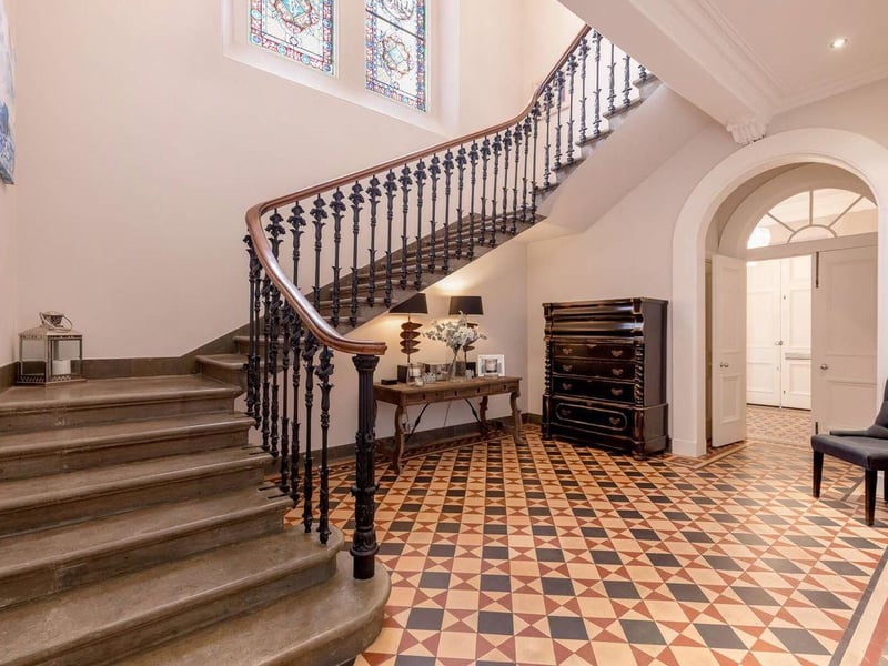 Hall and staircase.