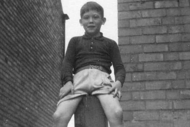 Robert W Crampton at Worksop home as a child