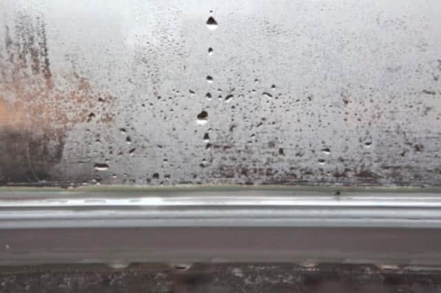 Condensation on the windows is a big problem in winter.