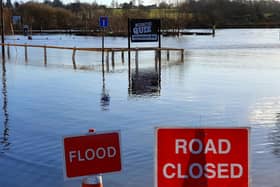 After flooding, the A6097 at Gunthorpe Bridge was closed due to rising river levels - between the A46 and the A612.