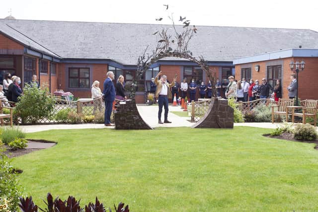 The opening of the garden was attended by many, including donors to the project and friends and relatives of those who lost their lives to Covid.