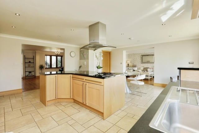 A third and final shot of the kitchen, which exemplifies the contemporary style to be found throughout the £660,000 property.