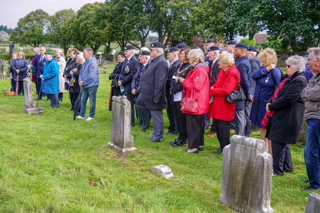 Members of the community united with members of the Worksop branch of the RBL at the unveiling of Worksop war hero Thomas Highton`s grave