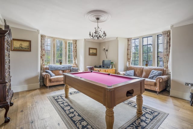 Here is the family room, which can also be used as a games room, on the ground floor of Manor Lodge.