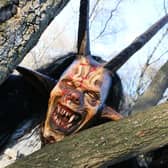 If you went down to the woods this weekend, you were sure of a big surprise! Pictured: the Krampus (Laurence Mitchell) terrifying visitors.