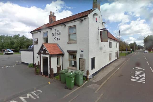 The incident happened at The Royal Oak in Main Street, North Leverton on Wednesday, December 1