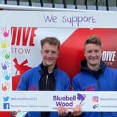 Brothers Max and Will Limb took to the skies to raise funds for Bluebell Wood Children's Hospice.