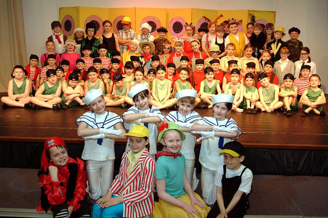 Pupils from St. Luke's Primary School, Shireoaks, pictured during dress rehearsal of their production 'Splash' which they are putting on at the Acorn Theatre, Worksop