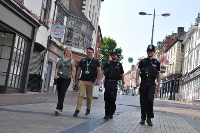 Members of Bassetlaw District Council teamed up with Nottinghamshire Police to help tackle antisocial behaviour. Credit: Bassetlaw District Council