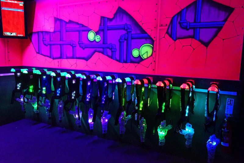 Top of the range laser tag equipment.