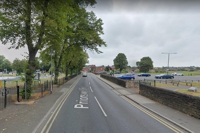 4 reports of violent and sexual crimes in Worksop in February 2023 were made in connection with incidents that took place on or near Priorswell Road
