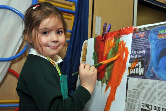 More from Ryton Park Primary School, Manton site. Pictured is Chloe Gill, then aged four.
