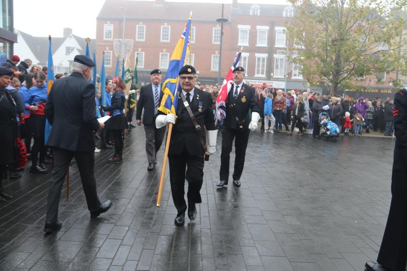 A parade started in the Old Market Square in front of the Town Hall in Worksop at around 10.10 am