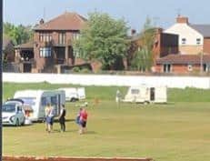 Gypsies on Worksop Cricket Club ground