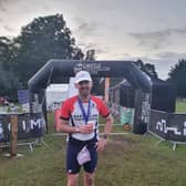 Gav Toulson after completing the Bastion Triathlon.