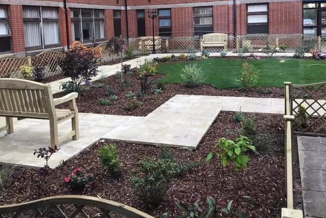 The garden at Bassetlaw Hospital, in Worksop, is dedicated to the memory of those who have lost their lives to Covid.