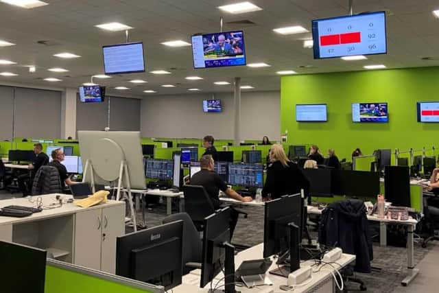 Nottinghamshire Police's control room.