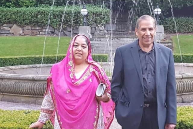 Nargis Begum with her husband Mohammed