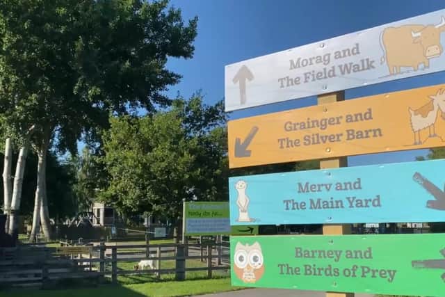 New signage helped visitors enjoy the farm park safely