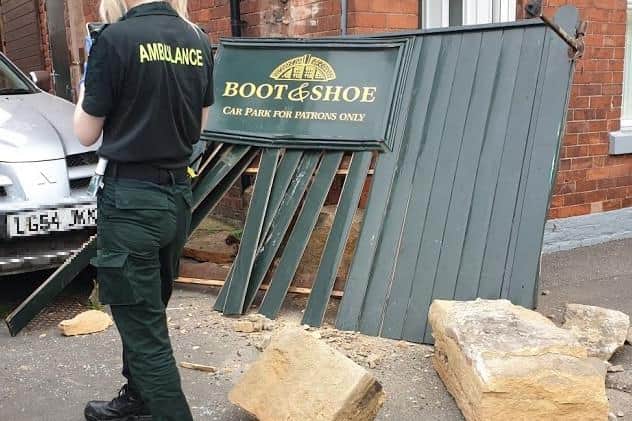 It happened on Whitwell high street.